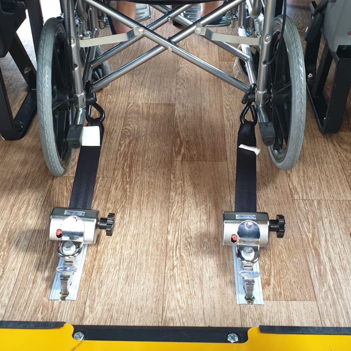 wheelchair transport safety restraints rear