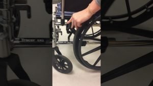 locking of wheelchair
